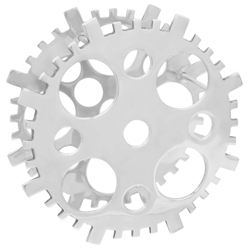 Wine Rack Silver 39 x 39 x 14 cm Aluminium